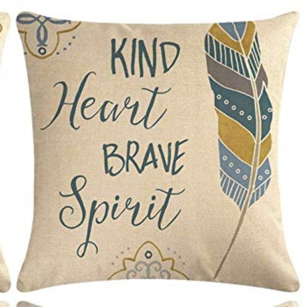 ⭐NEW⭐ - "Kind Heart, Brave Spirit" Pillow - 18X18